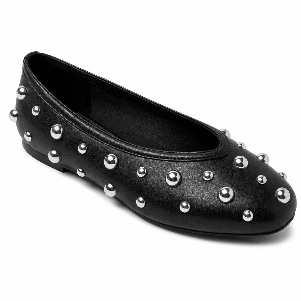 Women's Sammie Studded Ballet Flats by A New Day Black Size 8 New With Tags